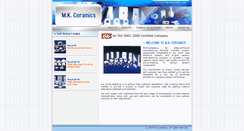 Desktop Screenshot of mkceramics.com